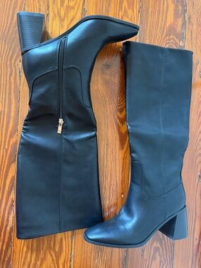 NWOT Billini Black Sandra Tall Boots with Heel